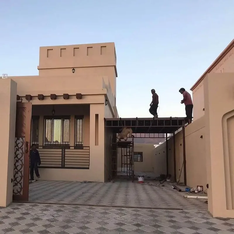 تركيب سقف ملحق في حوش منزل بالنعيرية